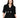 CONTRAST-BUTTON SHORT SLEEVE BLAZER